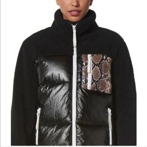 Marc New York Performance Mixed Media Faux Shearling Puffer Jacket